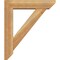 Ekena Millwork Traditional Slat Rough Sawn Bracket w/ Offset Brace, Western Red Cedar, 6"W x 24"D x 28"H BKT0604X24X28TRA06RWR - alternate 4
